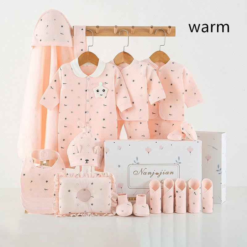 Complete Newborn Baby Gift Box – Essential Clothing & Accessories Set (24 Pieces)