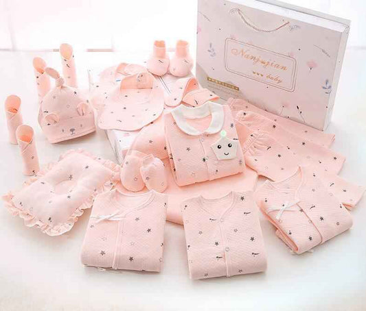 Complete Newborn Baby Gift Box – Essential Clothing & Accessories Set (24 Pieces)