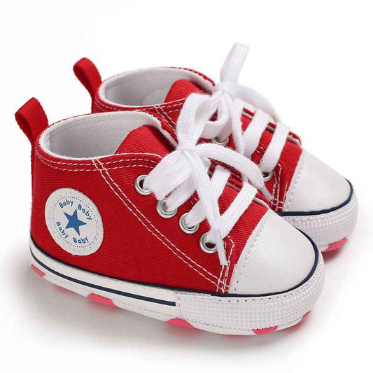 Baby Canvas Soft Sole Shoes – First Walker Sneakers