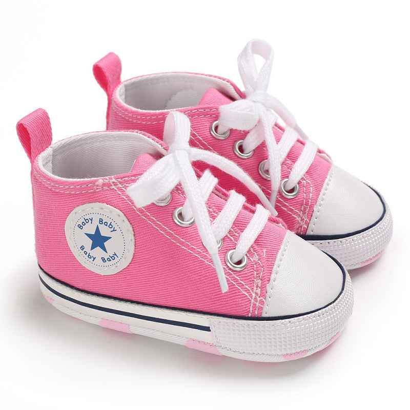 Baby Canvas Soft Sole Shoes – First Walker Sneakers