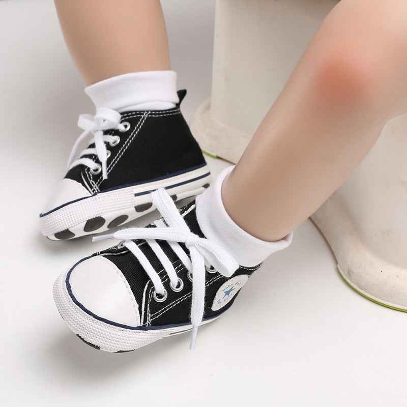 Baby Canvas Soft Sole Shoes – First Walker Sneakers