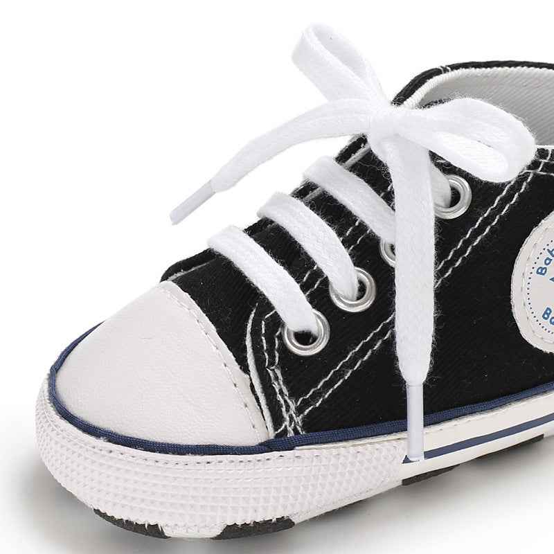 Baby Canvas Soft Sole Shoes – First Walker Sneakers