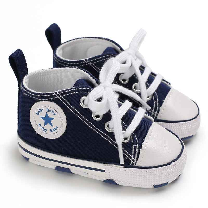 Baby Canvas Soft Sole Shoes – First Walker Sneakers