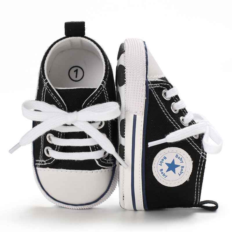 Baby Canvas Soft Sole Shoes – First Walker Sneakers