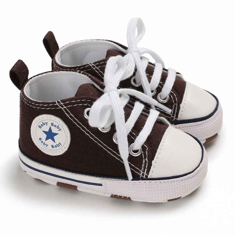 Baby Canvas Soft Sole Shoes – First Walker Sneakers