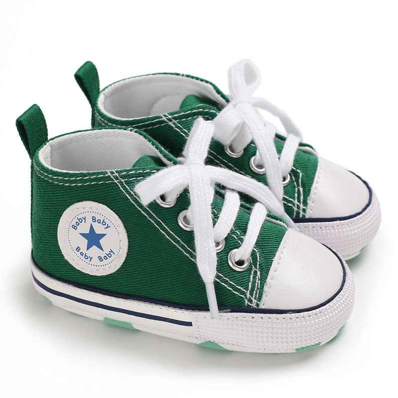 Baby Canvas Soft Sole Shoes – First Walker Sneakers
