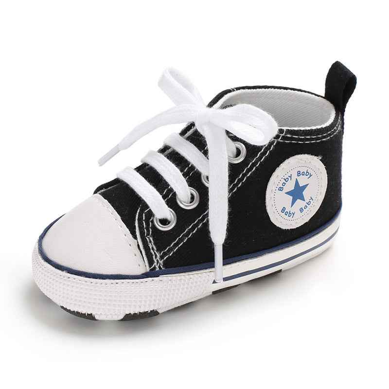 Baby Canvas Soft Sole Shoes – First Walker Sneakers