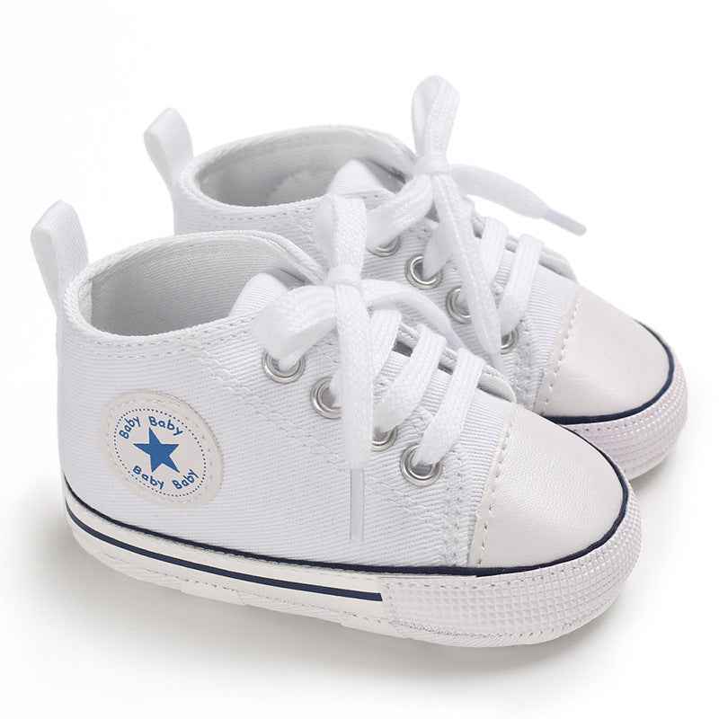 Baby Canvas Soft Sole Shoes – First Walker Sneakers