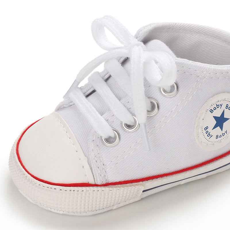 Baby Canvas Soft Sole Shoes – First Walker Sneakers