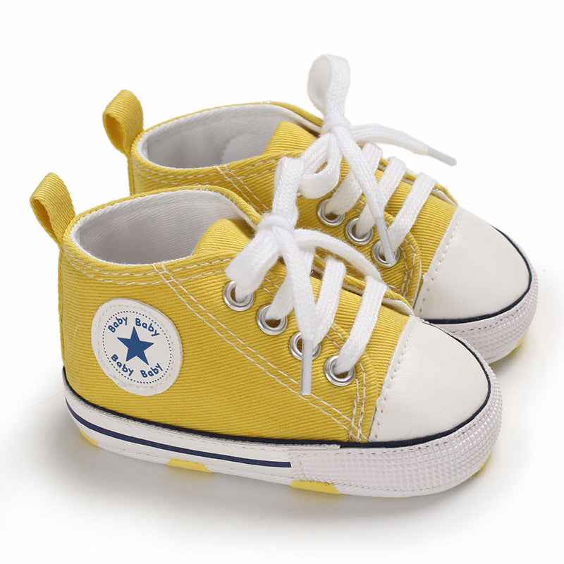 Baby Canvas Soft Sole Shoes – First Walker Sneakers