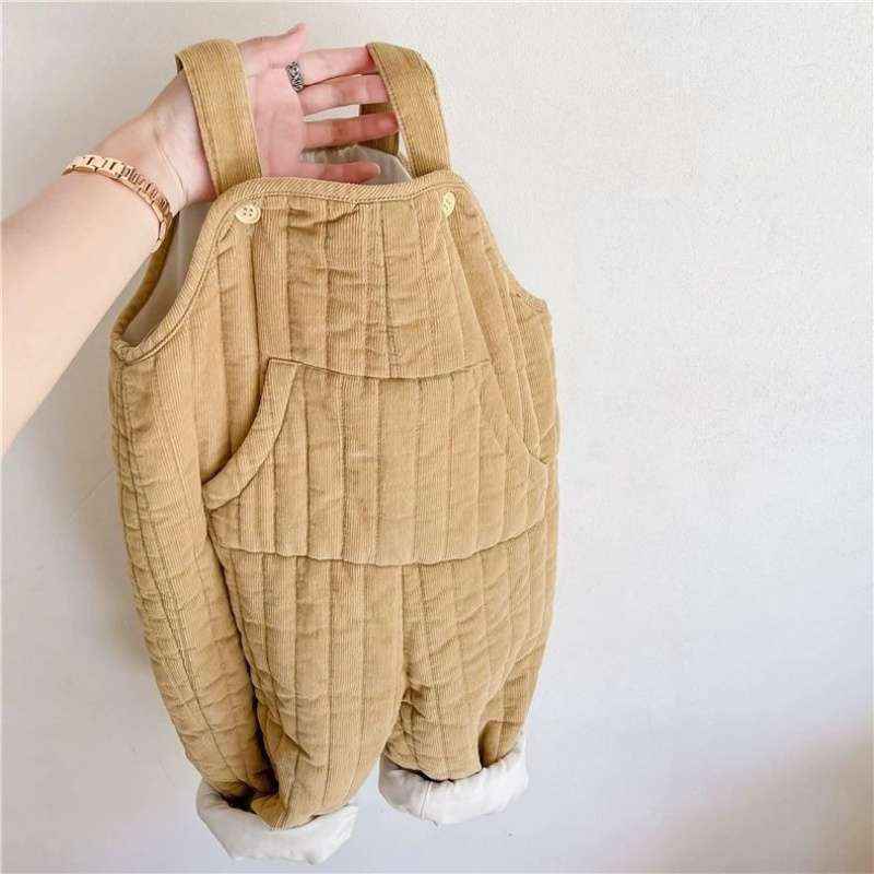 Baby Soft Corduroy Overalls – Thick Quilted Comfort