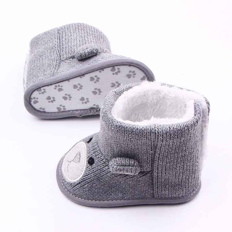 Bear Knit Baby Booties – Soft Winter Warmers