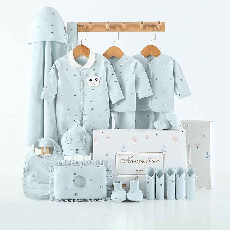 Complete Newborn Baby Gift Box – Essential Clothing & Accessories Set (24 Pieces)