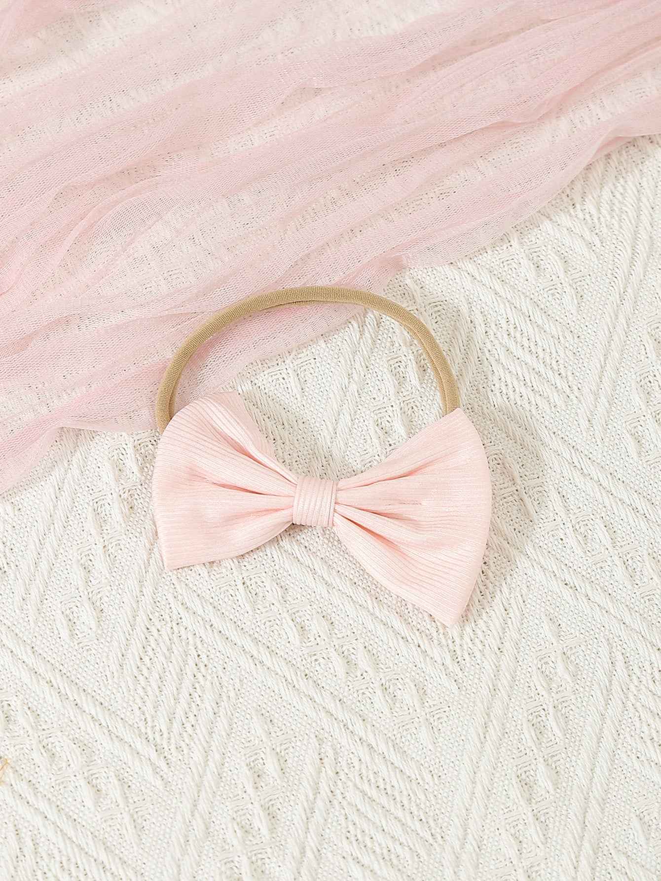 Strawberry Print 3-Piece Baby Set – Top, Pants & Bow Headband (Pink)