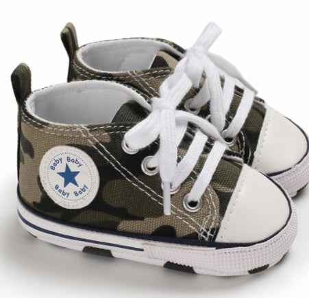 Baby Canvas Soft Sole Shoes – First Walker Sneakers