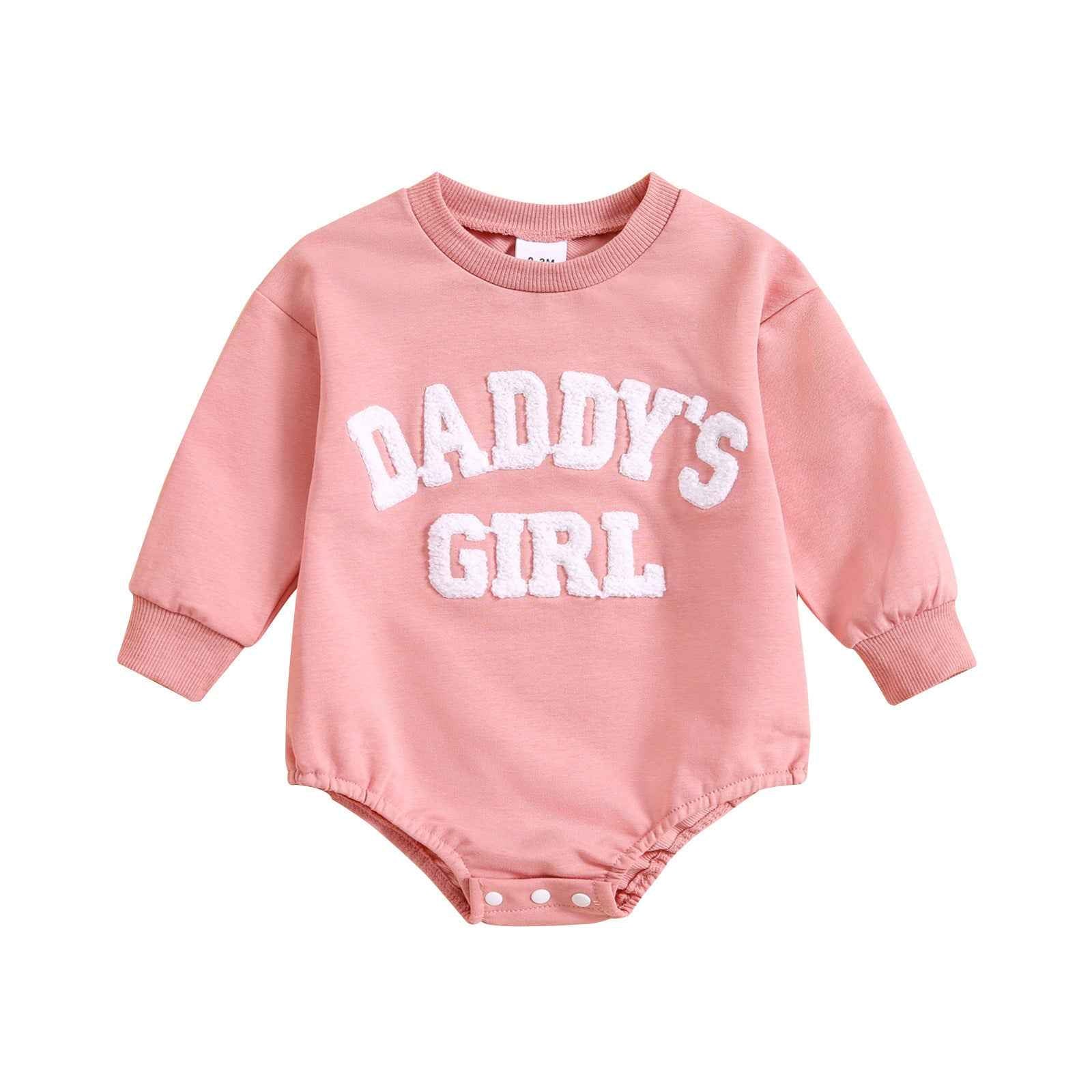 Daddy’s Girl Fleece-Letter Baby Romper