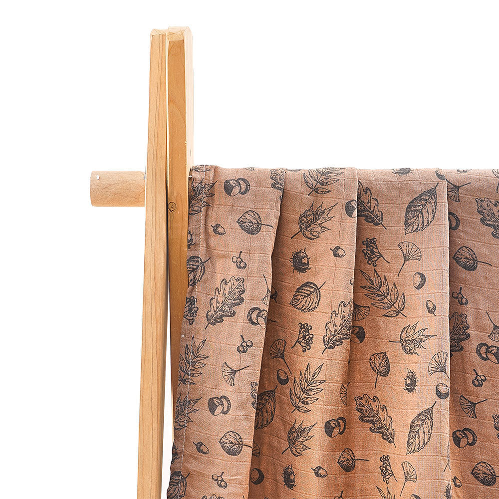 Newborn Bamboo Cotton Baby Blanket – Soft Muslin Wrap (120×110cm)