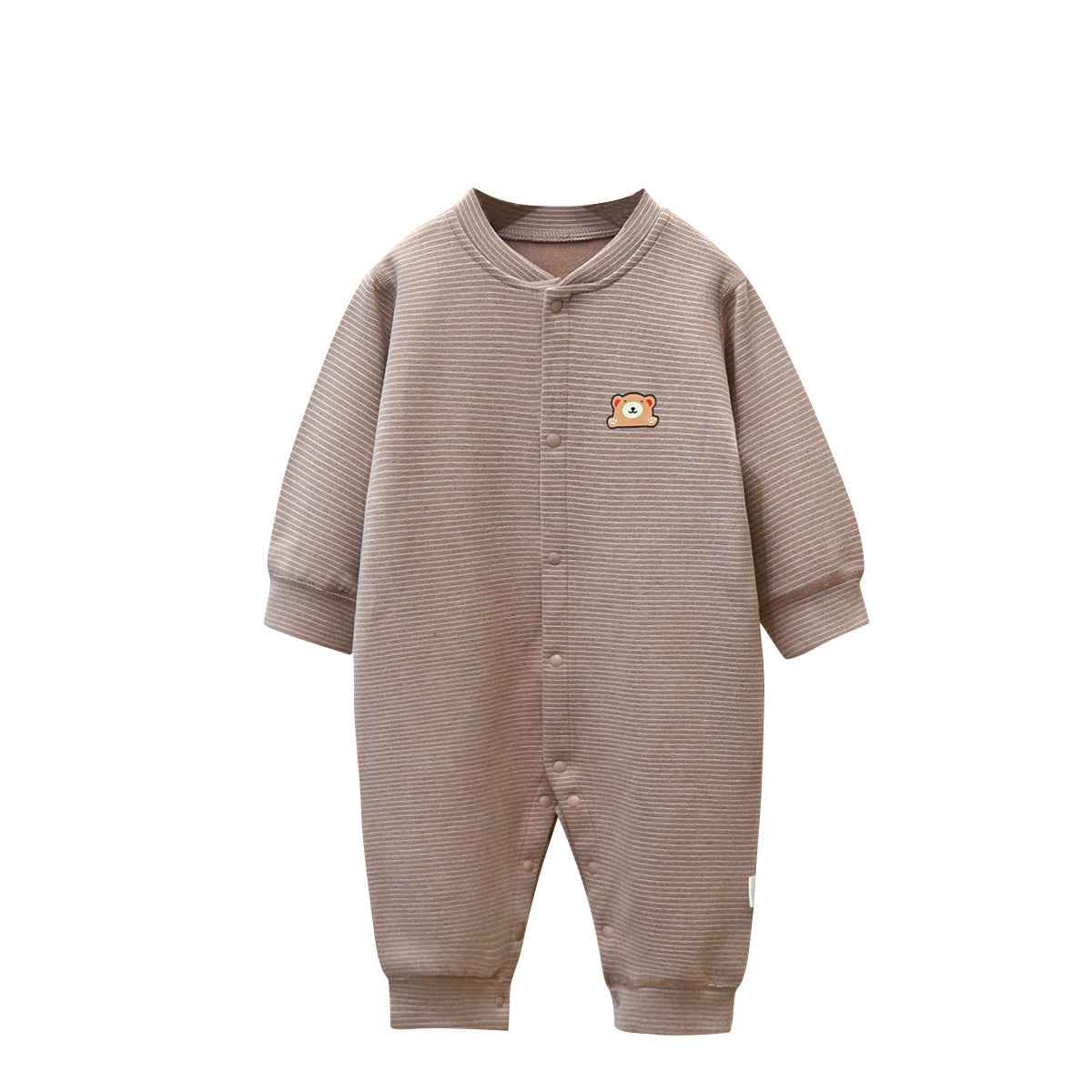 Baby Striped Cotton Jumpsuit – Soft Romper for Everyday Comfort
