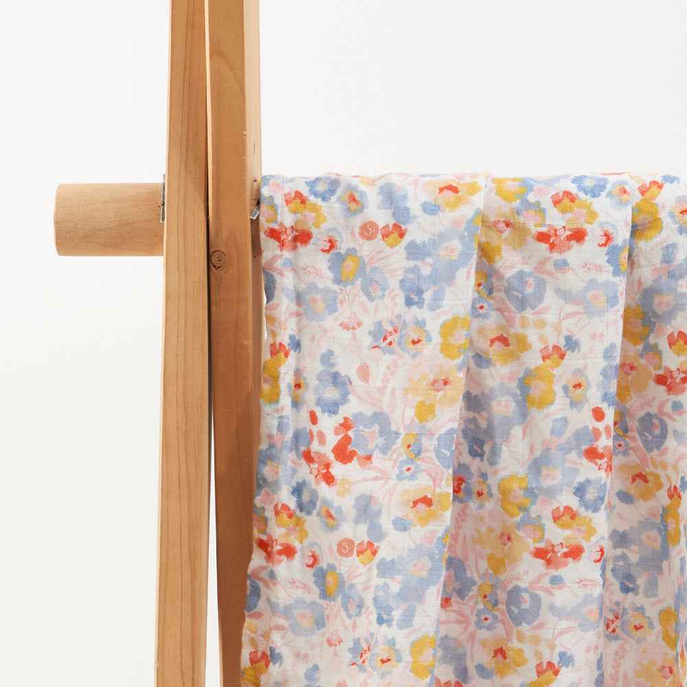 Newborn Bamboo Cotton Gauze Baby Blanket – Soft Muslin Wrap (120×110cm)
