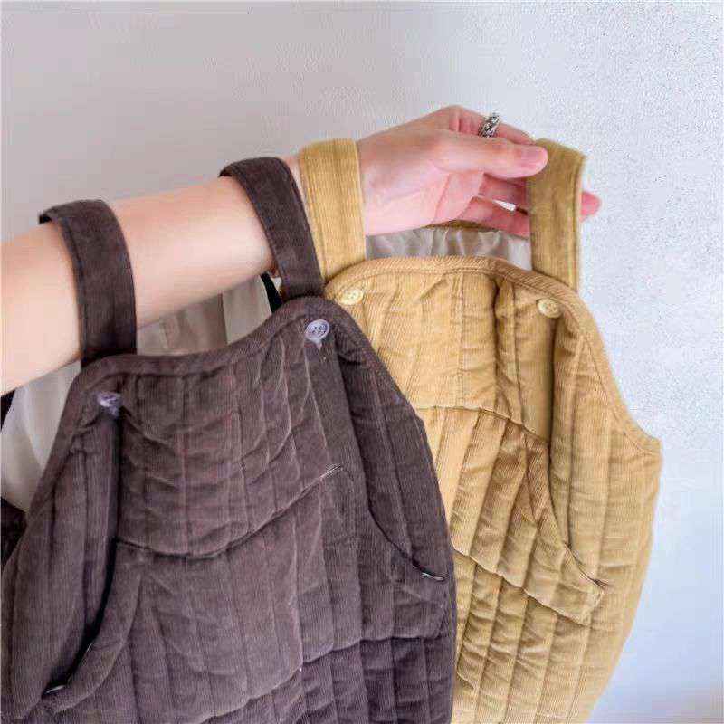 Baby Soft Corduroy Overalls – Thick Quilted Comfort