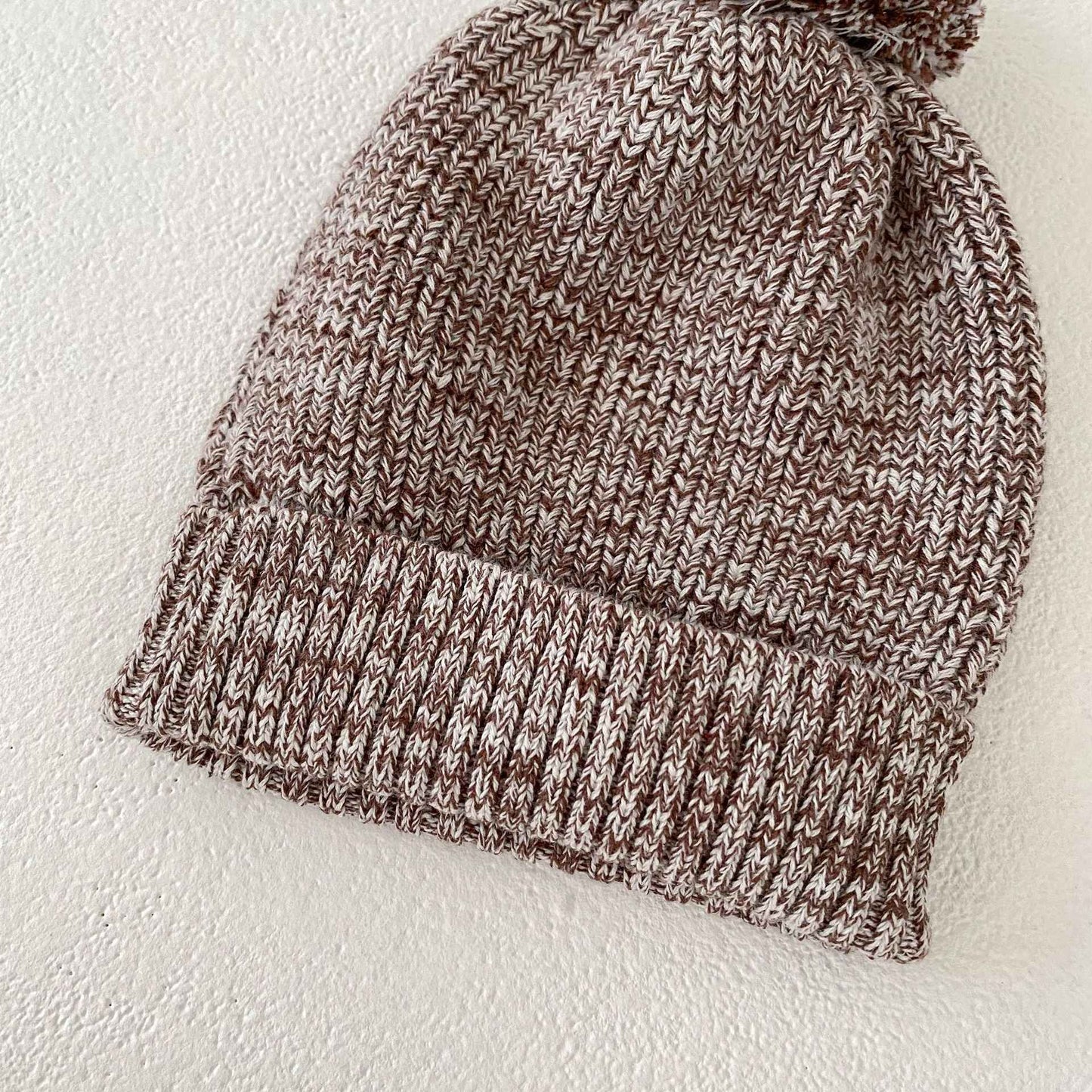 3-Piece Baby Knitwear Set – Pullover Romper, Knit Pants & Pom-Pom Hat