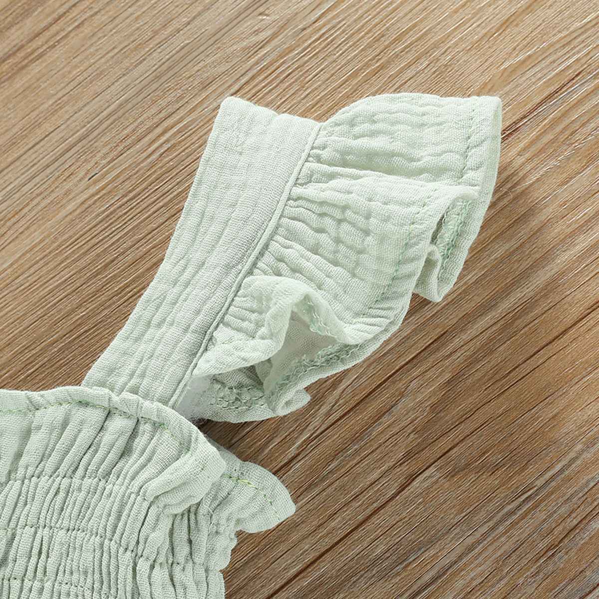 Muslin Baby Summer Set – Ruffle Top & Bloomers
