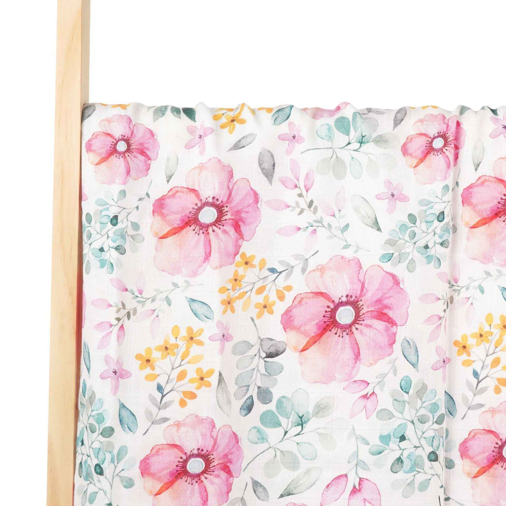 Newborn Bamboo Cotton Gauze Baby Blanket – Soft Muslin Wrap (120×110cm)