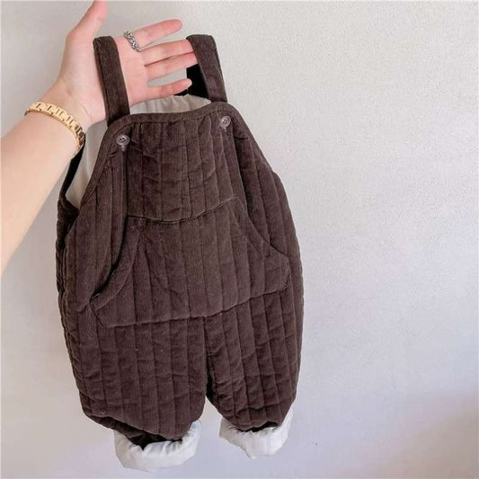 Baby Soft Corduroy Overalls – Thick Quilted Comfort - Munro Lane