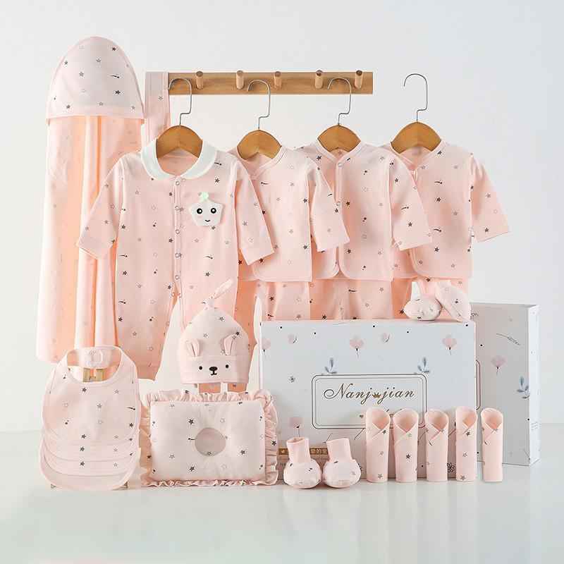 Complete Newborn Baby Gift Box – Essential Clothing & Accessories Set (24 Pieces)