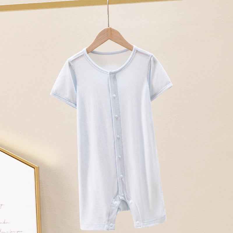 Bamboo Short Sleeve Baby Romper – Ultra Soft & Breathable