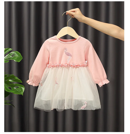 Toddler Valentine Heart Dress – Soft Tulle Party Wear for Girls