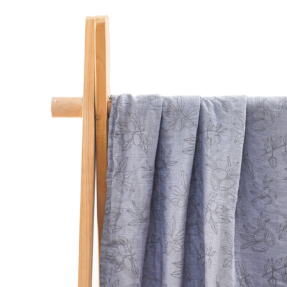 Newborn Bamboo Cotton Baby Blanket – Soft Muslin Wrap (120×110cm)