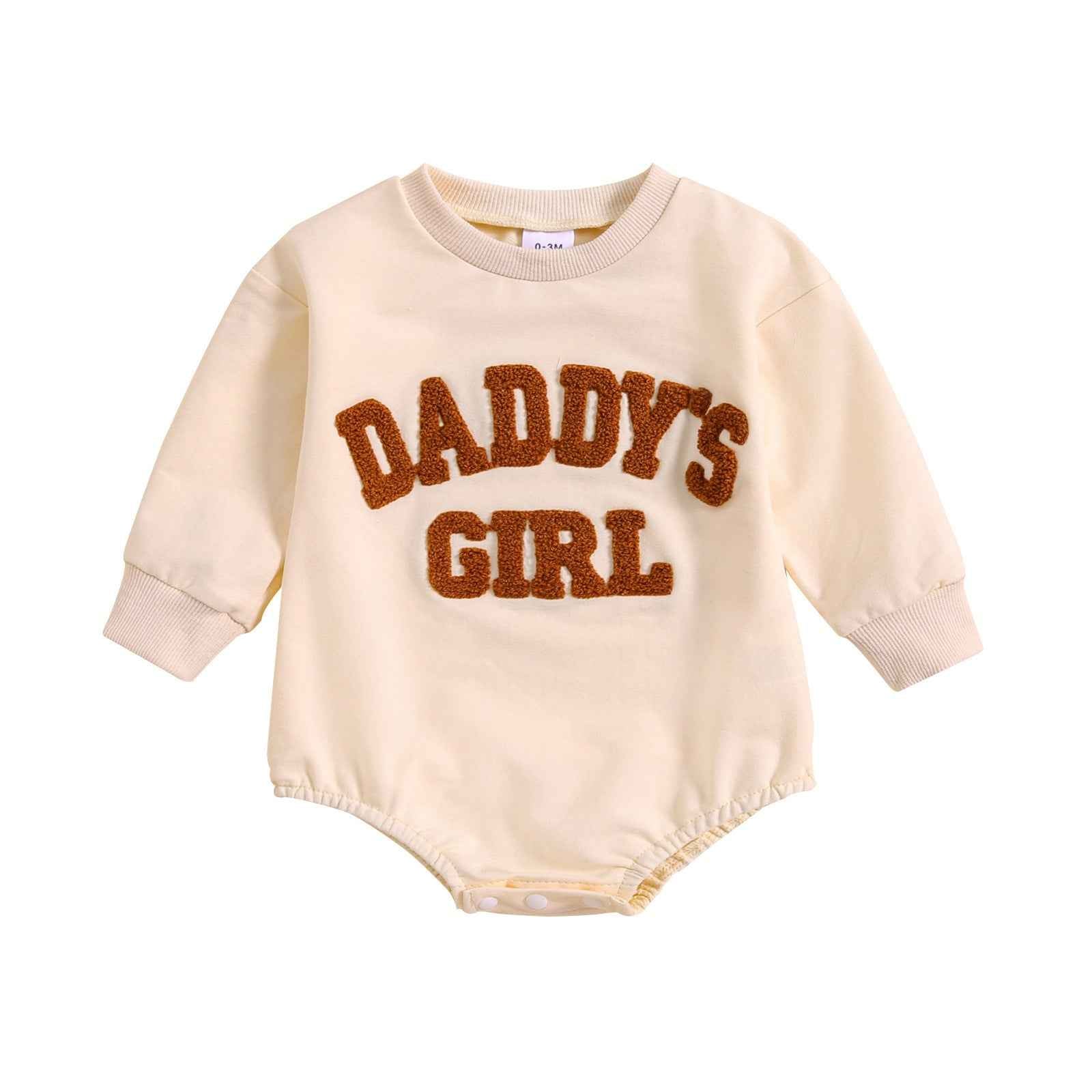 Daddy’s Girl Fleece-Letter Baby Romper
