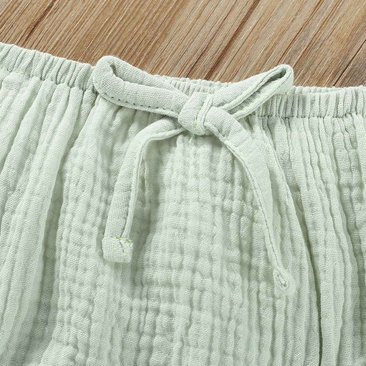 Muslin Baby Summer Set – Ruffle Top & Bloomers