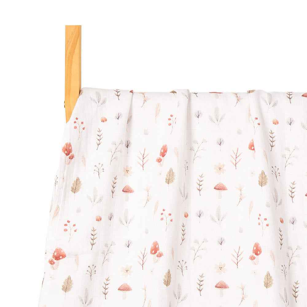 Newborn Bamboo Cotton Gauze Baby Blanket – Soft Muslin Wrap (120×110cm)